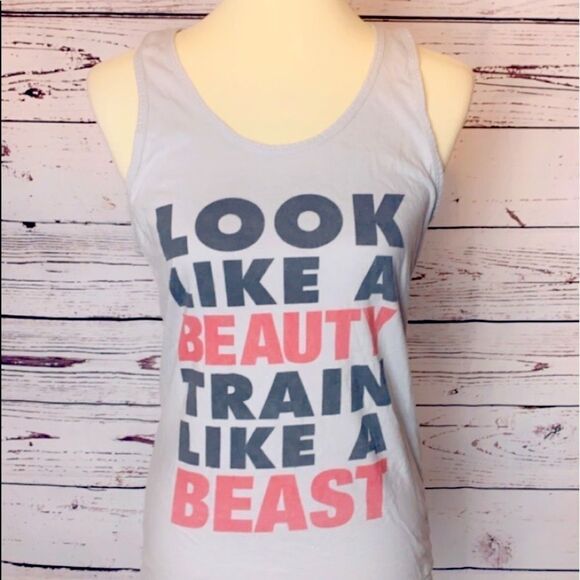 𝅺American Apparel Grey Workout Tank - Picture 1 of 4